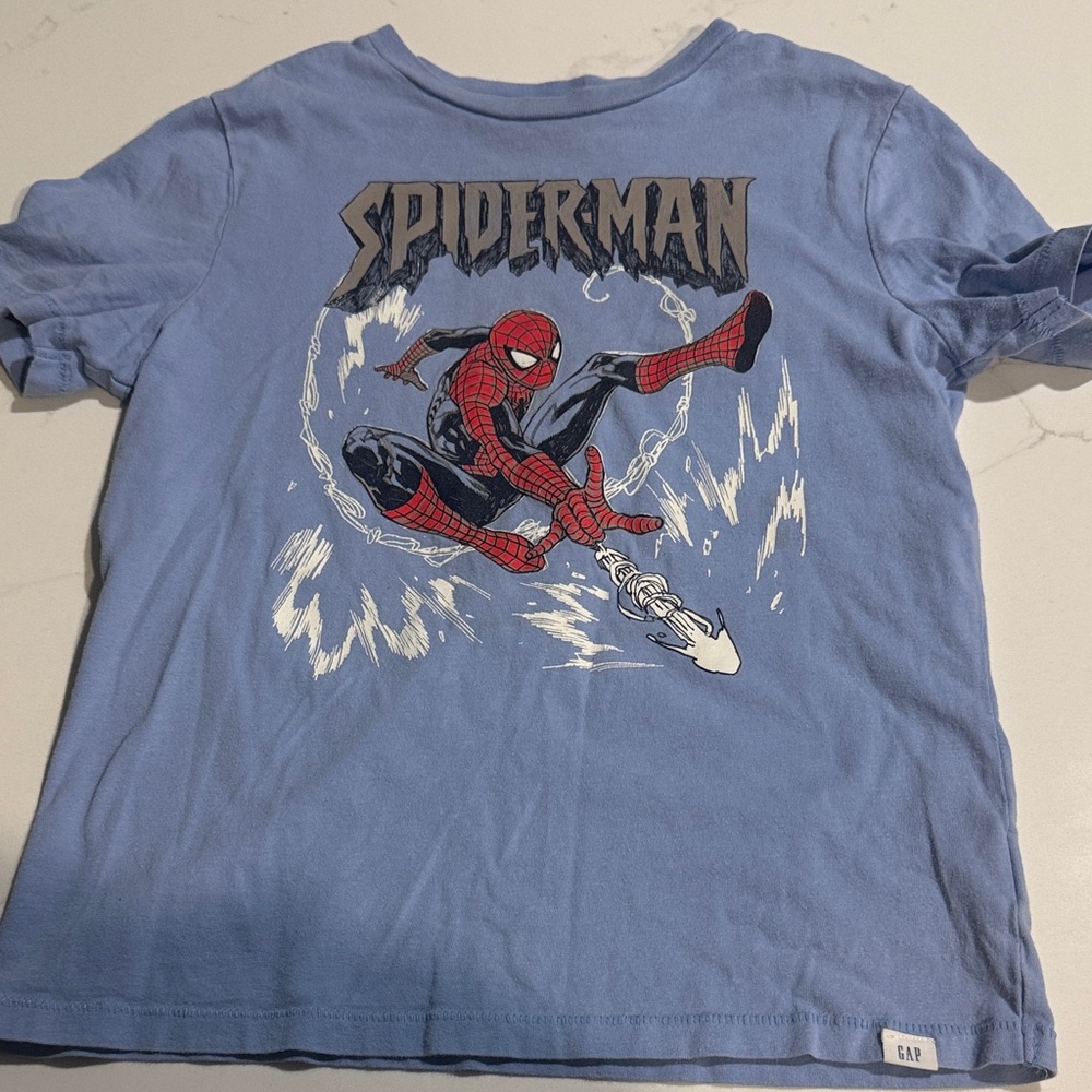 Boys GAP Kids Light Blue Spider-Man Tee